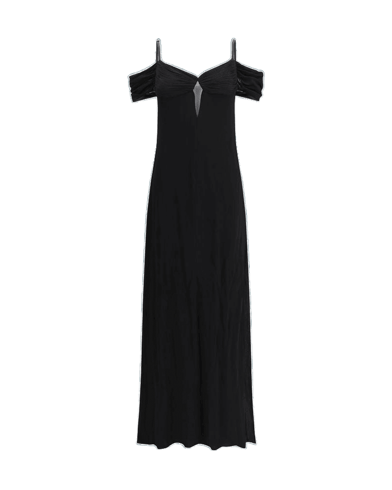 Saint Laurent Black Viscose Dress Glam Steals