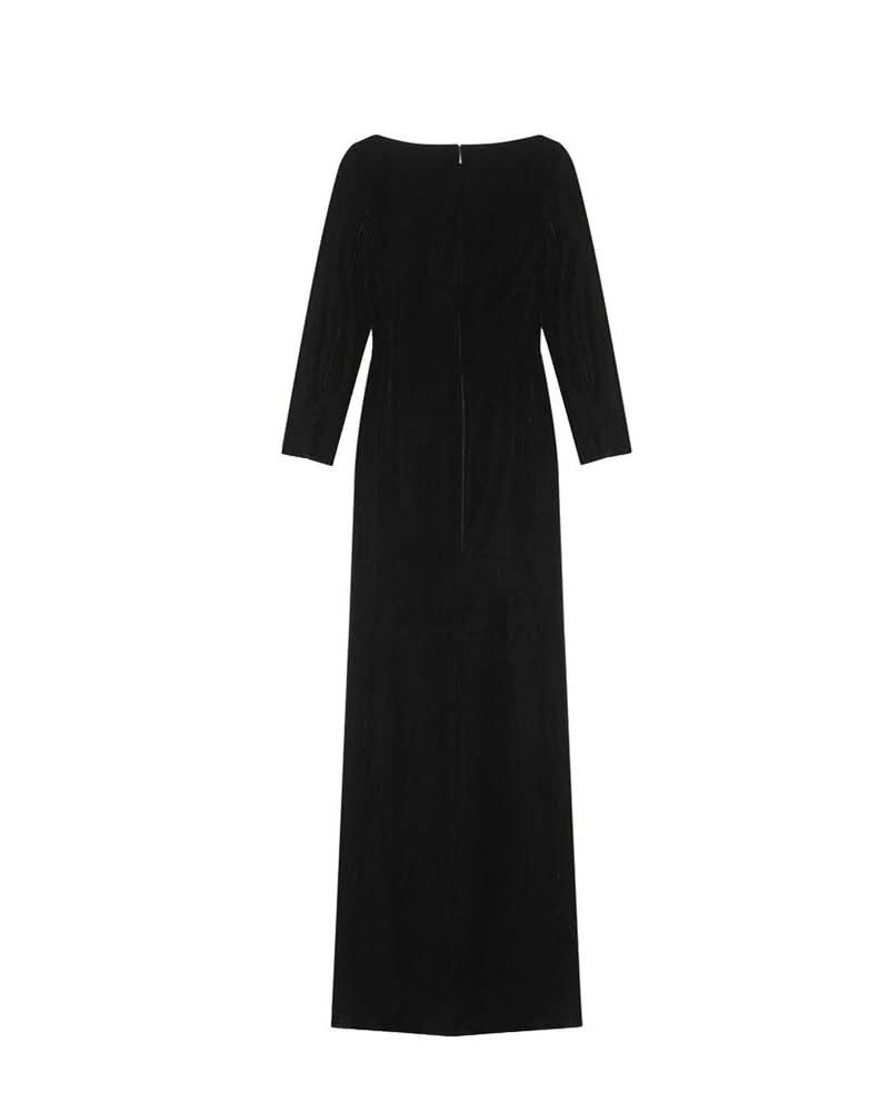 Saint Laurent Black Viscose Dress 