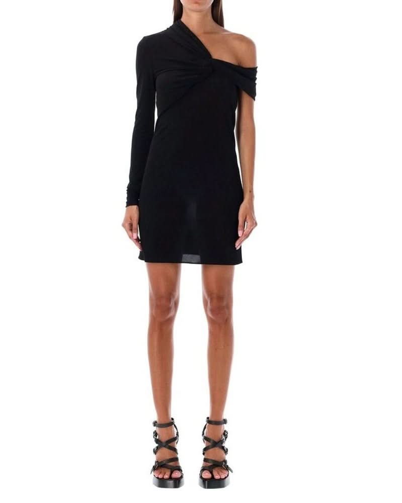 Saint Laurent Black Viscose Dress 