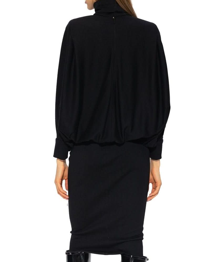 Saint Laurent Black Wool Dress 