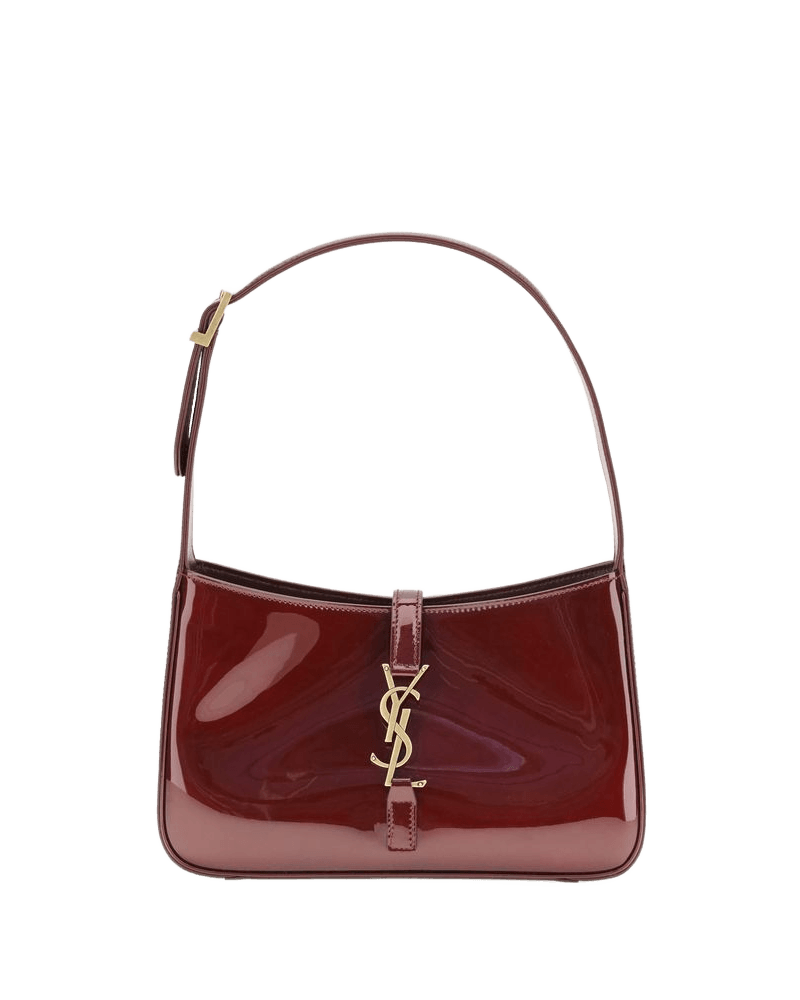 Saint Laurent Bordeaux Calf Leather Bos Taurus Shoulder Bag Glam Steals