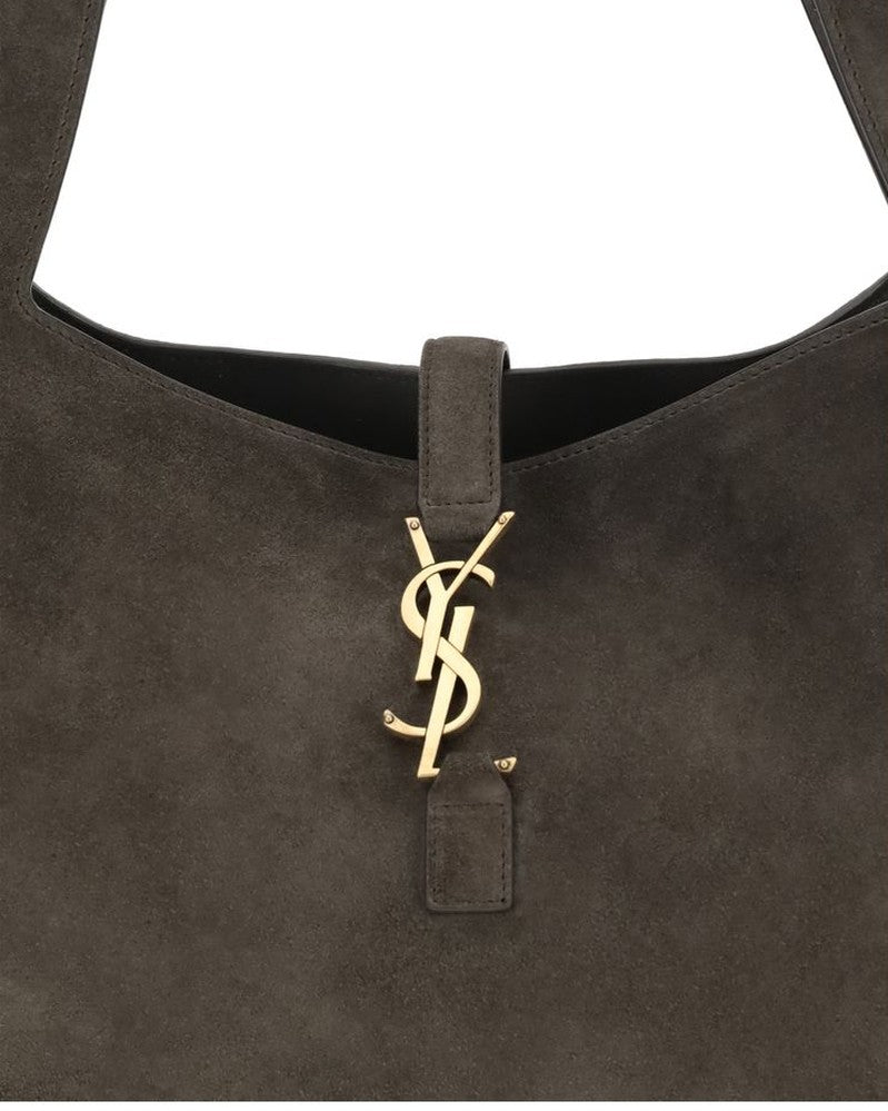 Saint Laurent Brown Calf Leather Bos Taurus Shoulder Bag