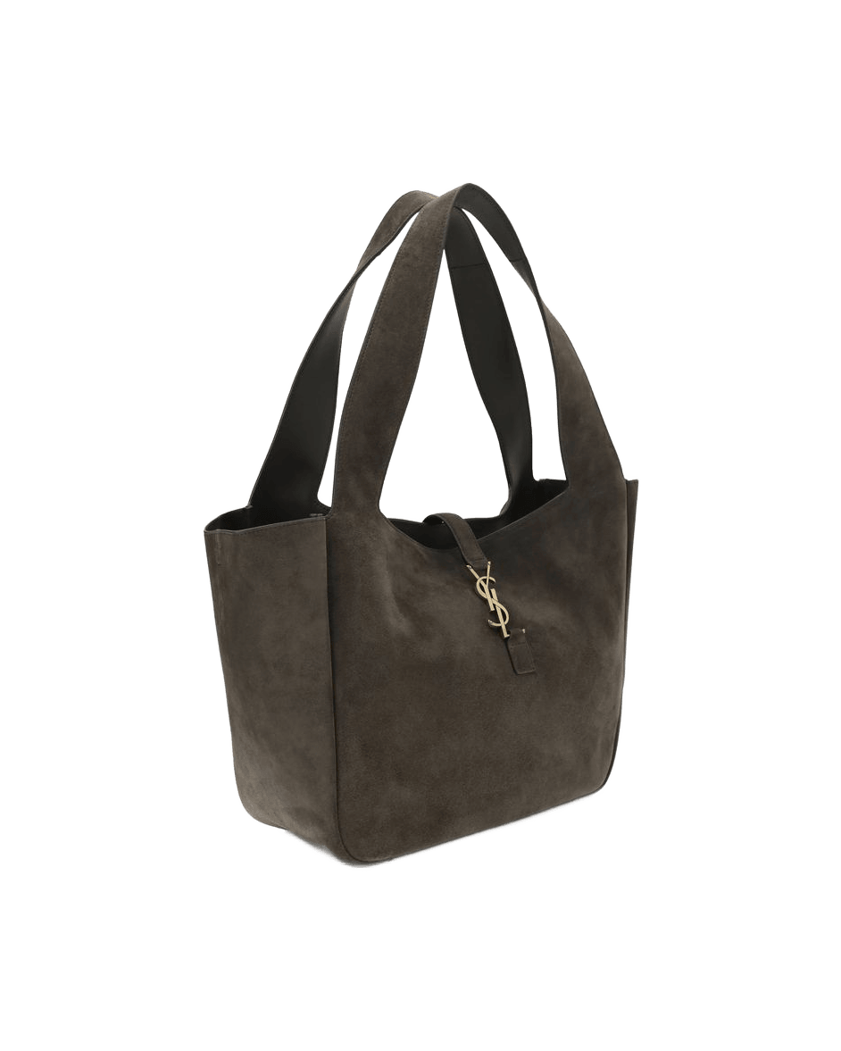 Saint Laurent Brown Calf Leather Bos Taurus Shoulder Bag