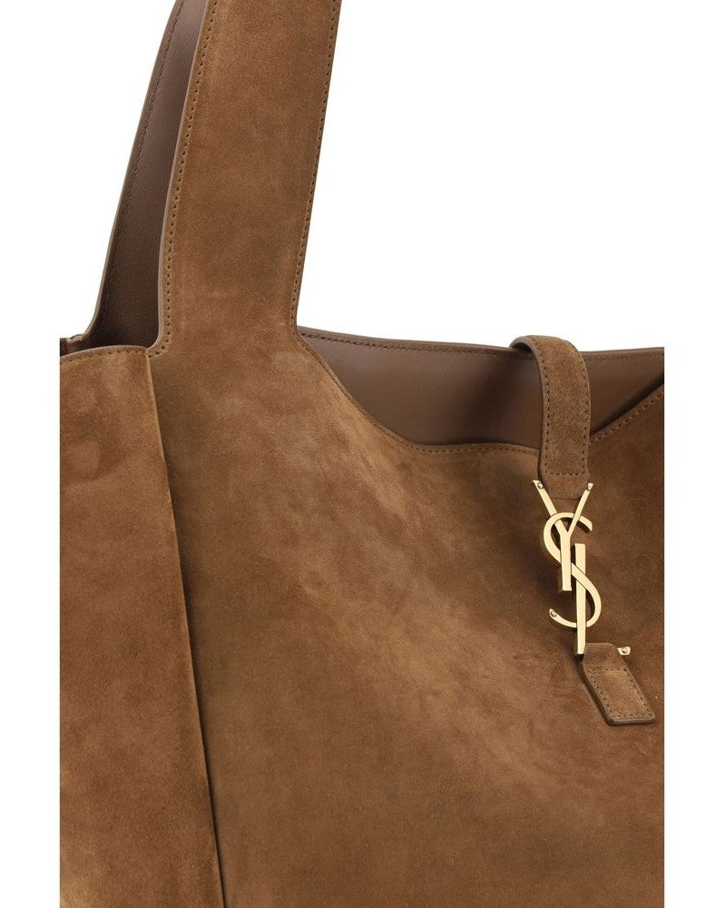Saint Laurent Brown Calf Leather Bos Taurus Shoulder Bag Glam Steals