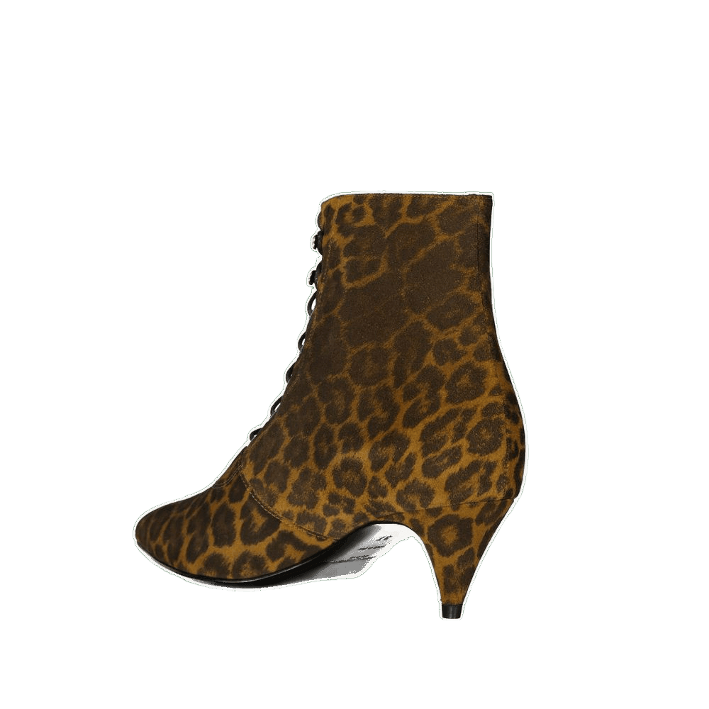 Saint Laurent Brown Lace Calfskin Up Boots Glam Steals
