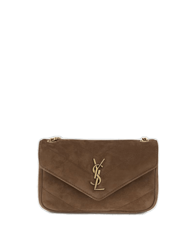 Saint Laurent Brown Leather Shoulder Bag Glam Steals