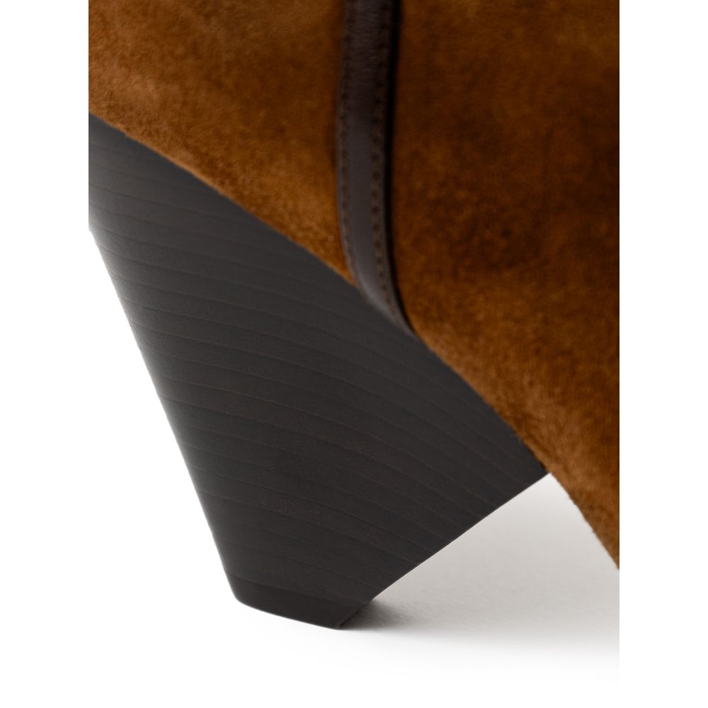 Saint Laurent Brown Suede Leather Boot Glam Steals