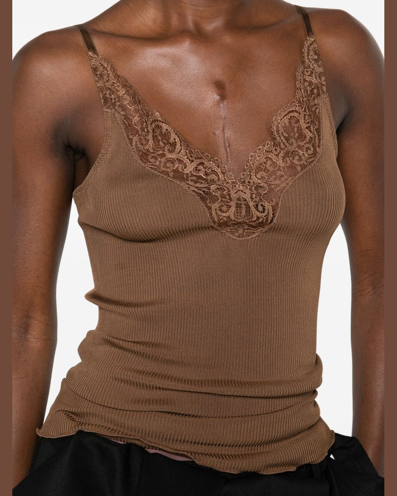 Saint Laurent Brown Top Topwear