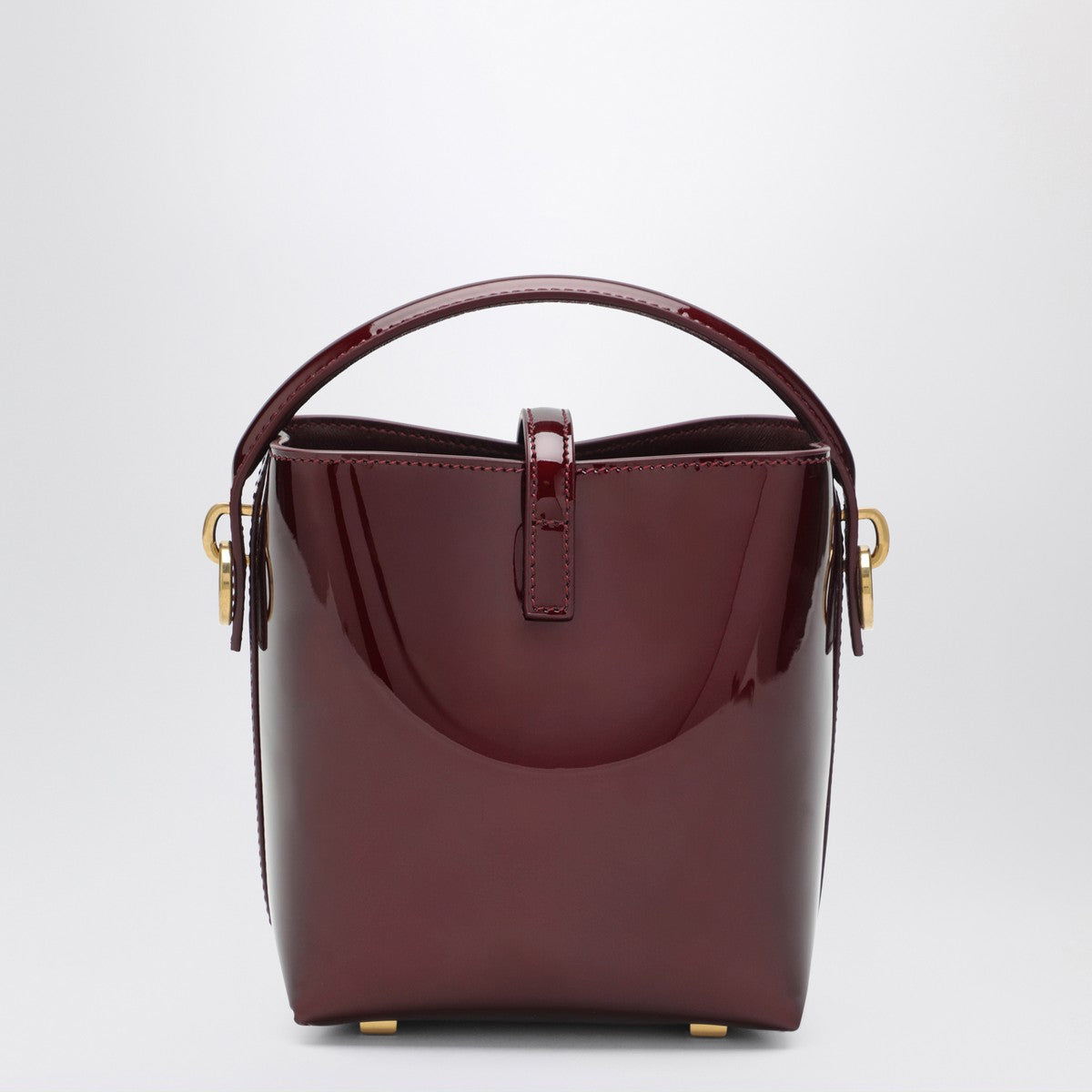 Saint Laurent Burgundy Leather Mini Le 37 Bucket Bag Glam Steals