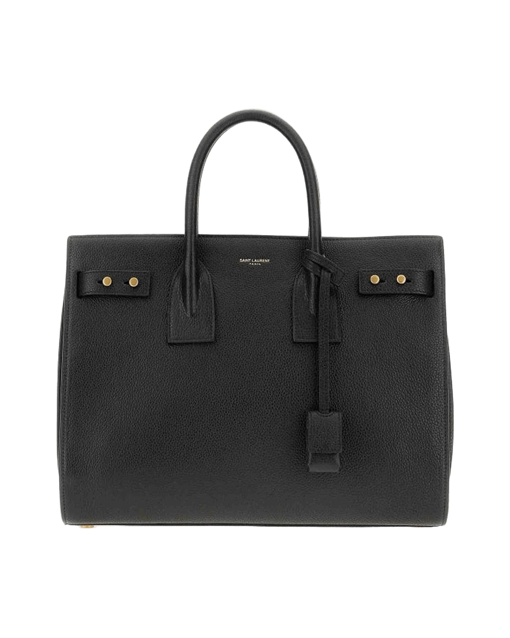 Saint Laurent Calf Leather Sac De Jour Black Handbag Glam Steals