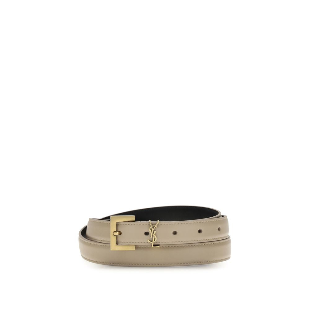 Saint Laurent Cassandre Slim Belt Glam Steals