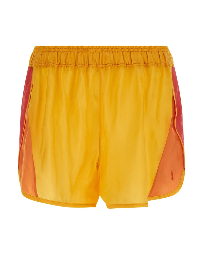 Saint Laurent Color Block Shorts Glam Steals