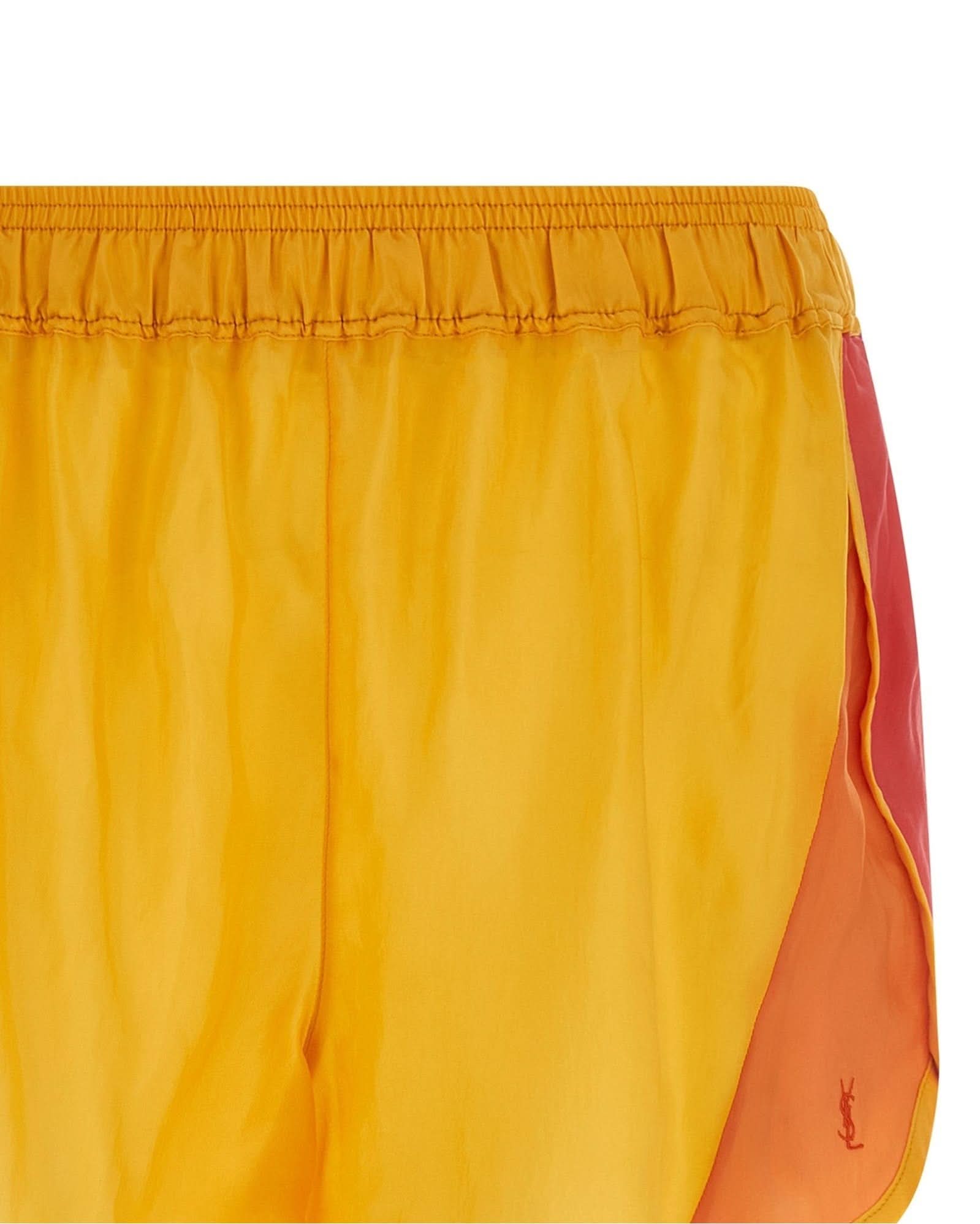 Saint Laurent Color Block Shorts Glam Steals