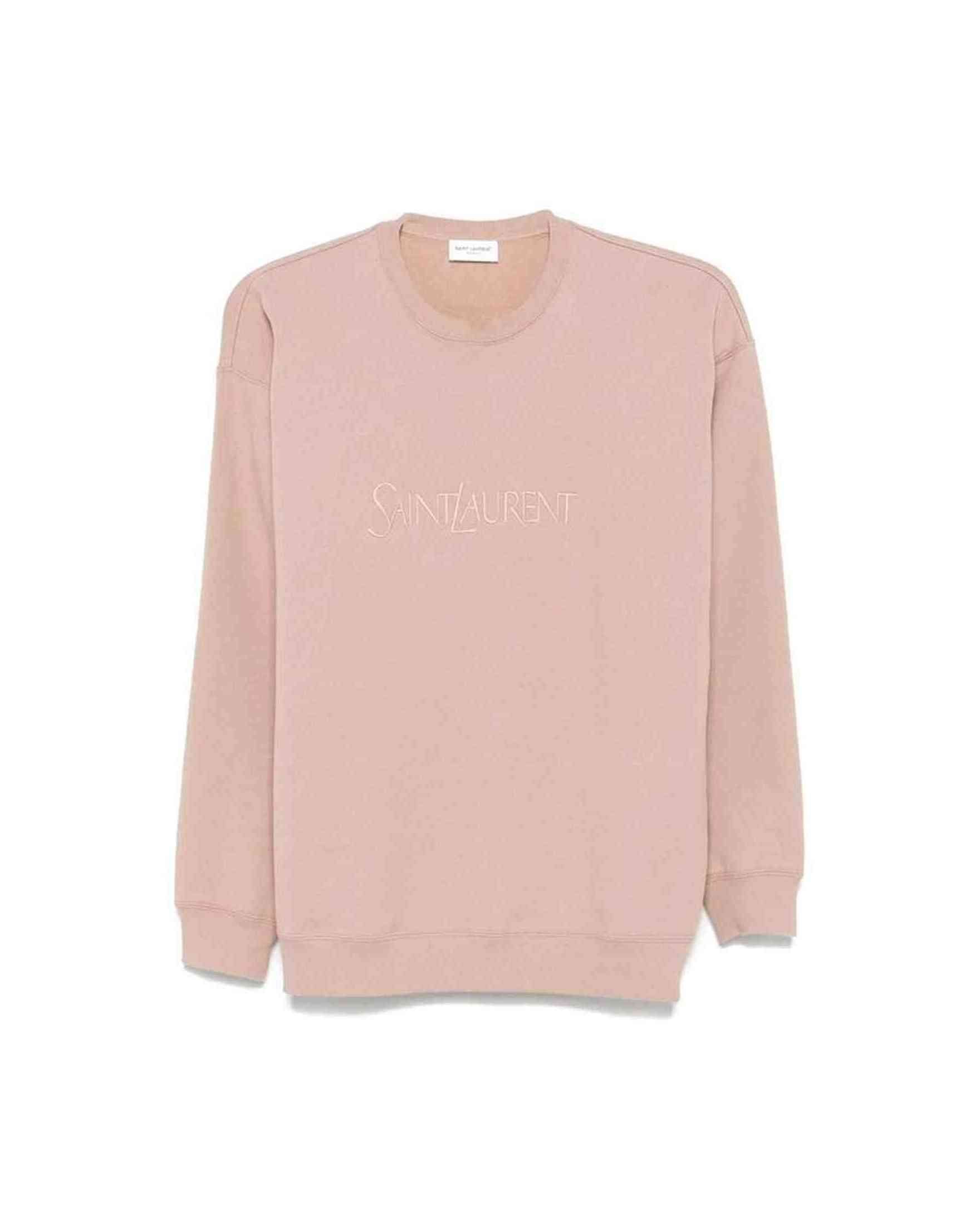 Saint Laurent Cotton Logo Sweat-Shirt Glam Steals