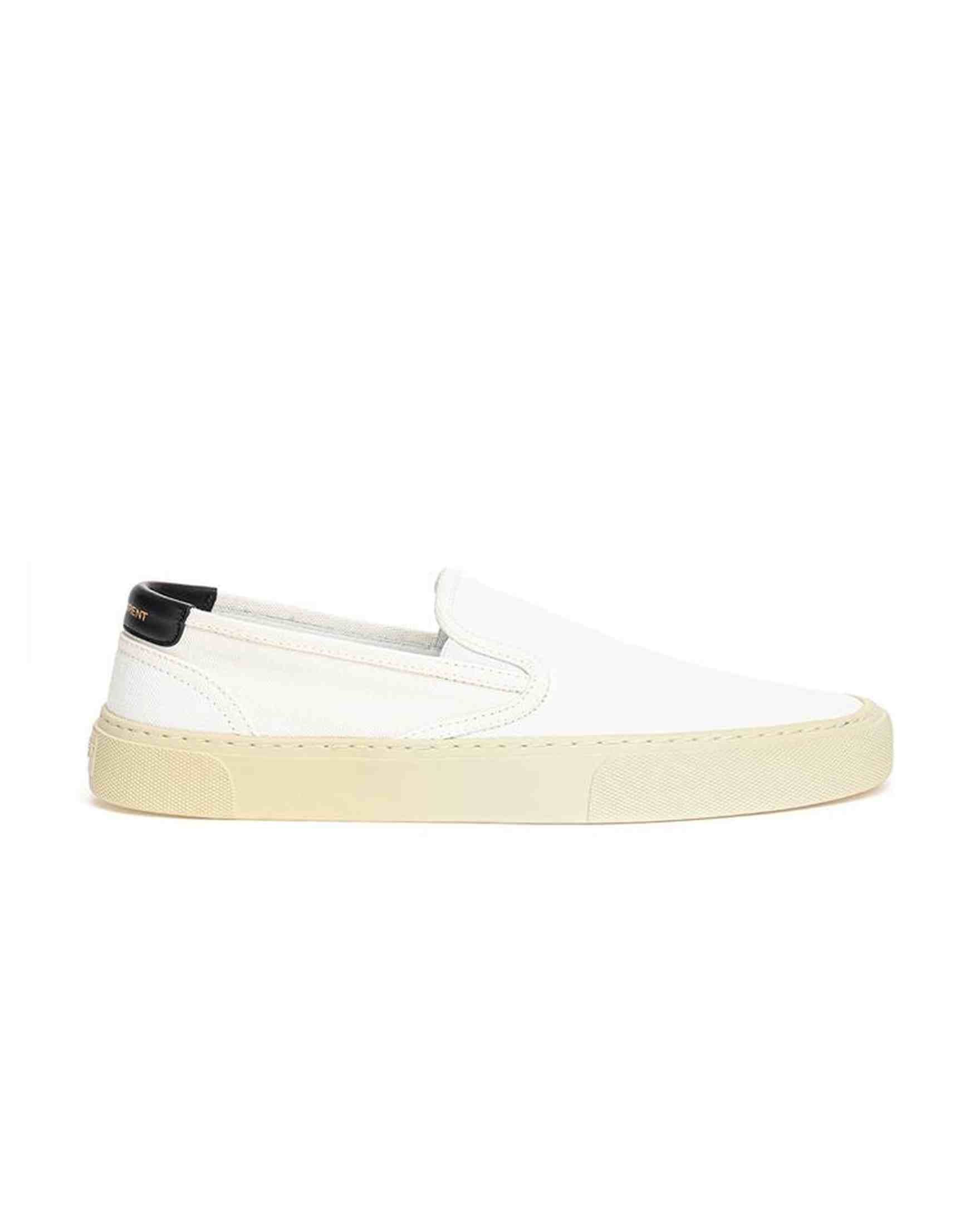 Saint Laurent Cotton White Sneaker Glam Steals