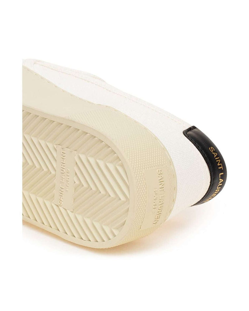 Saint Laurent Cotton White Sneaker Glam Steals