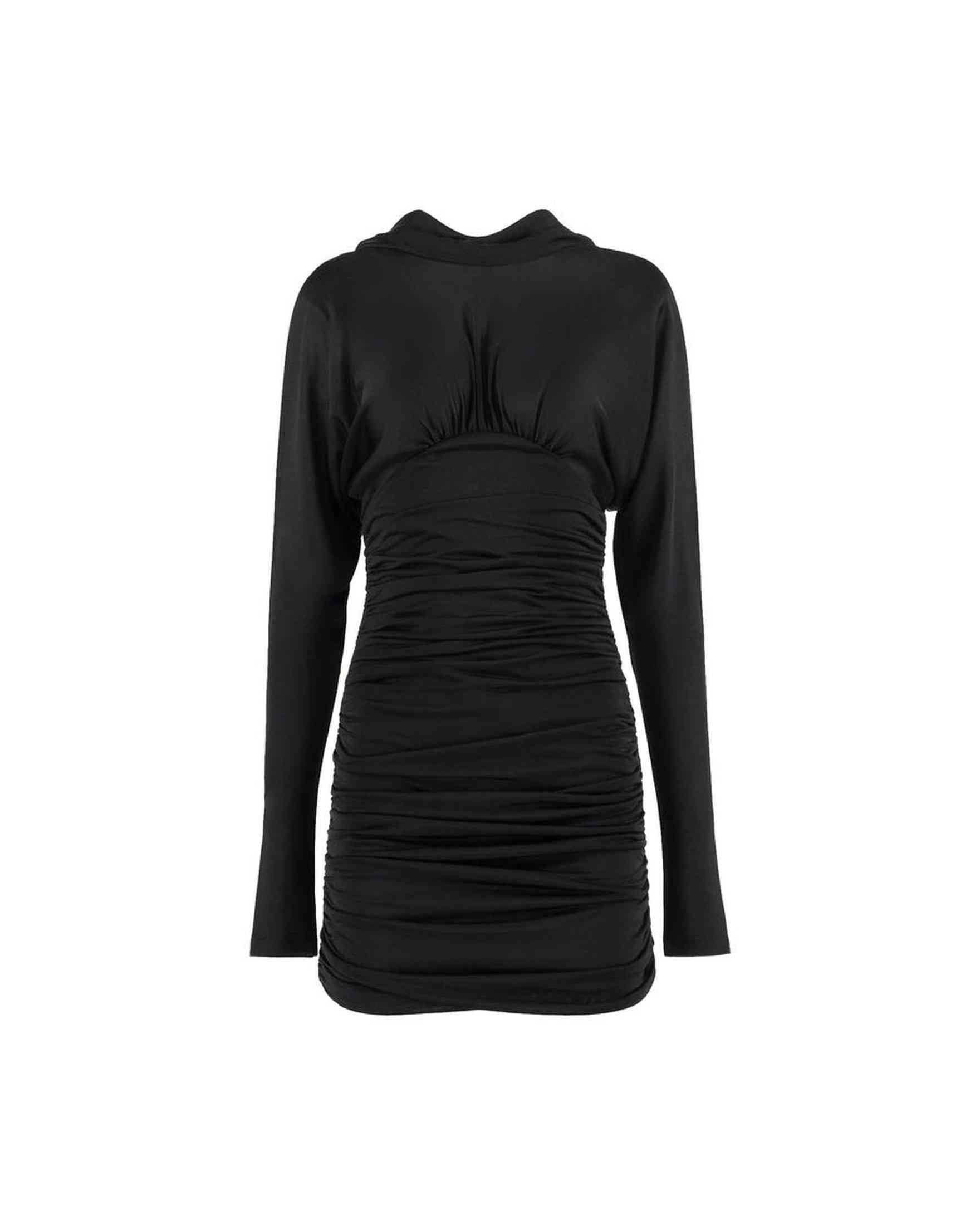 Saint Laurent Cowl Back Mini Dress Glam Steals