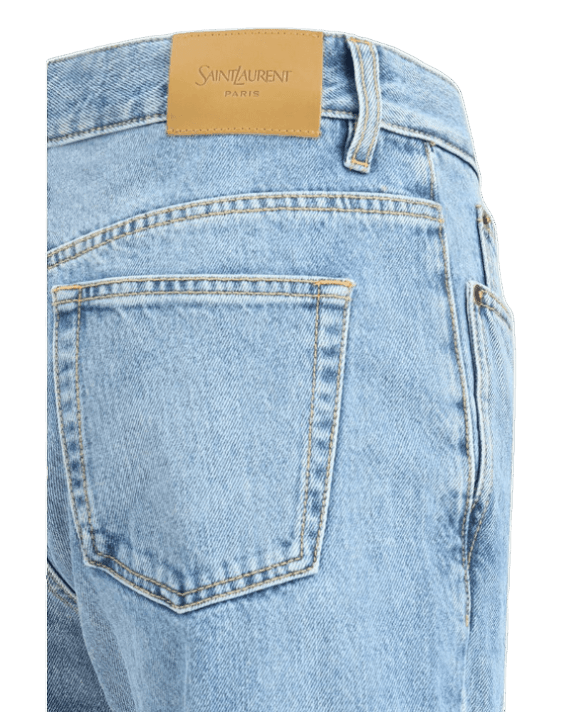 Saint Laurent Denim Nico Low Rise Jeans in Bahamas Glam Steals