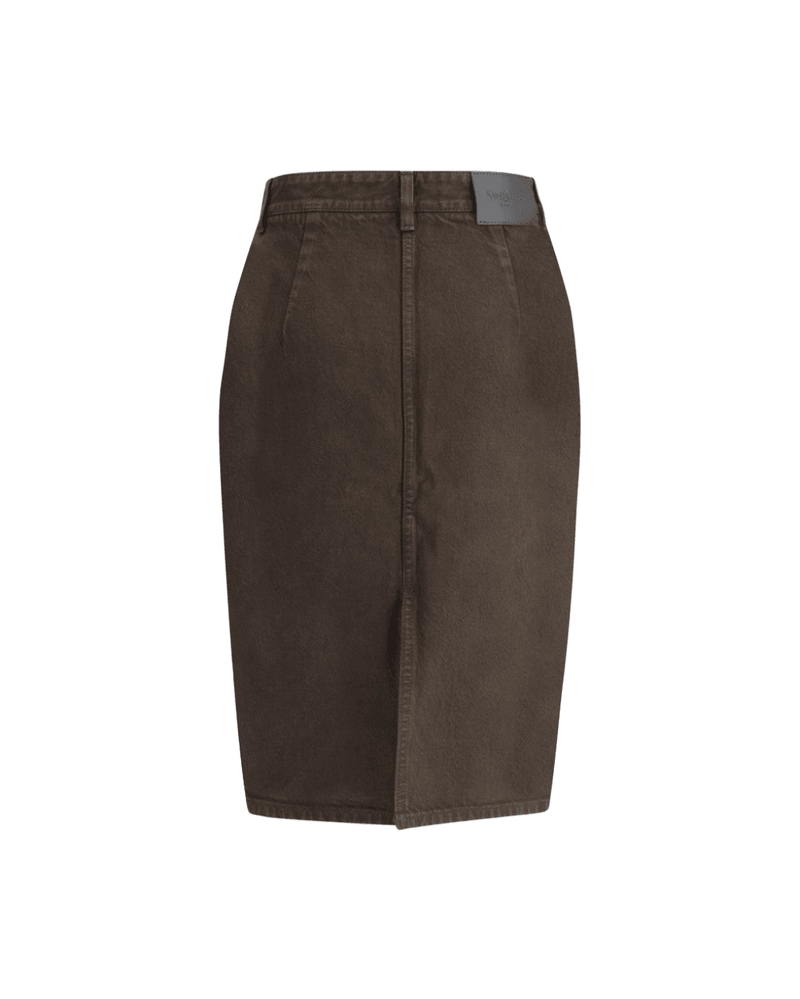 Saint Laurent Denim Pencil Skirt Glam Steals