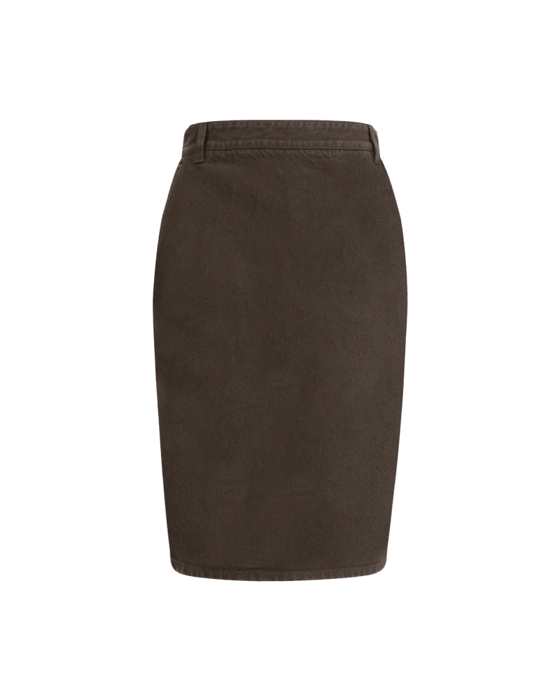 Saint Laurent Denim Pencil Skirt Glam Steals