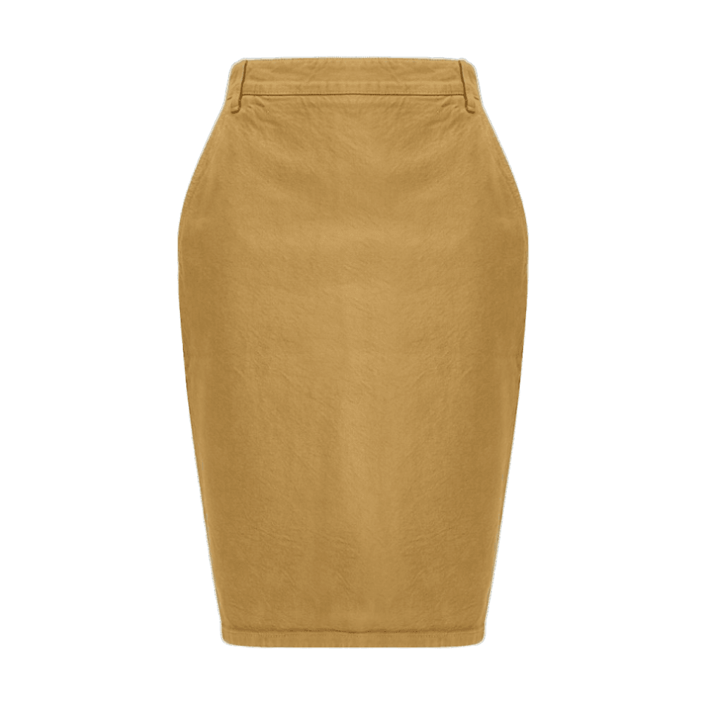Saint Laurent Denim Pencil Skirt Glam Steals