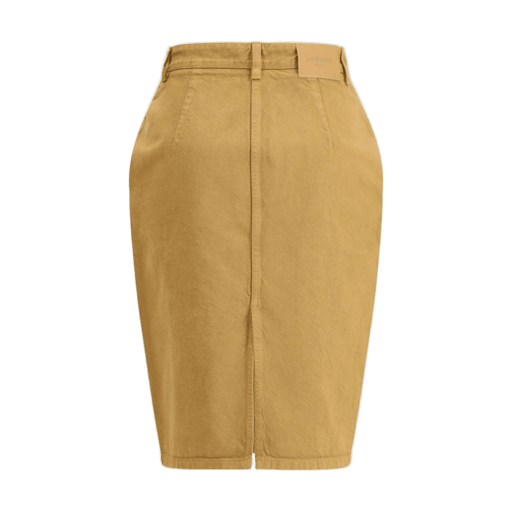 Saint Laurent Denim Pencil Skirt Glam Steals