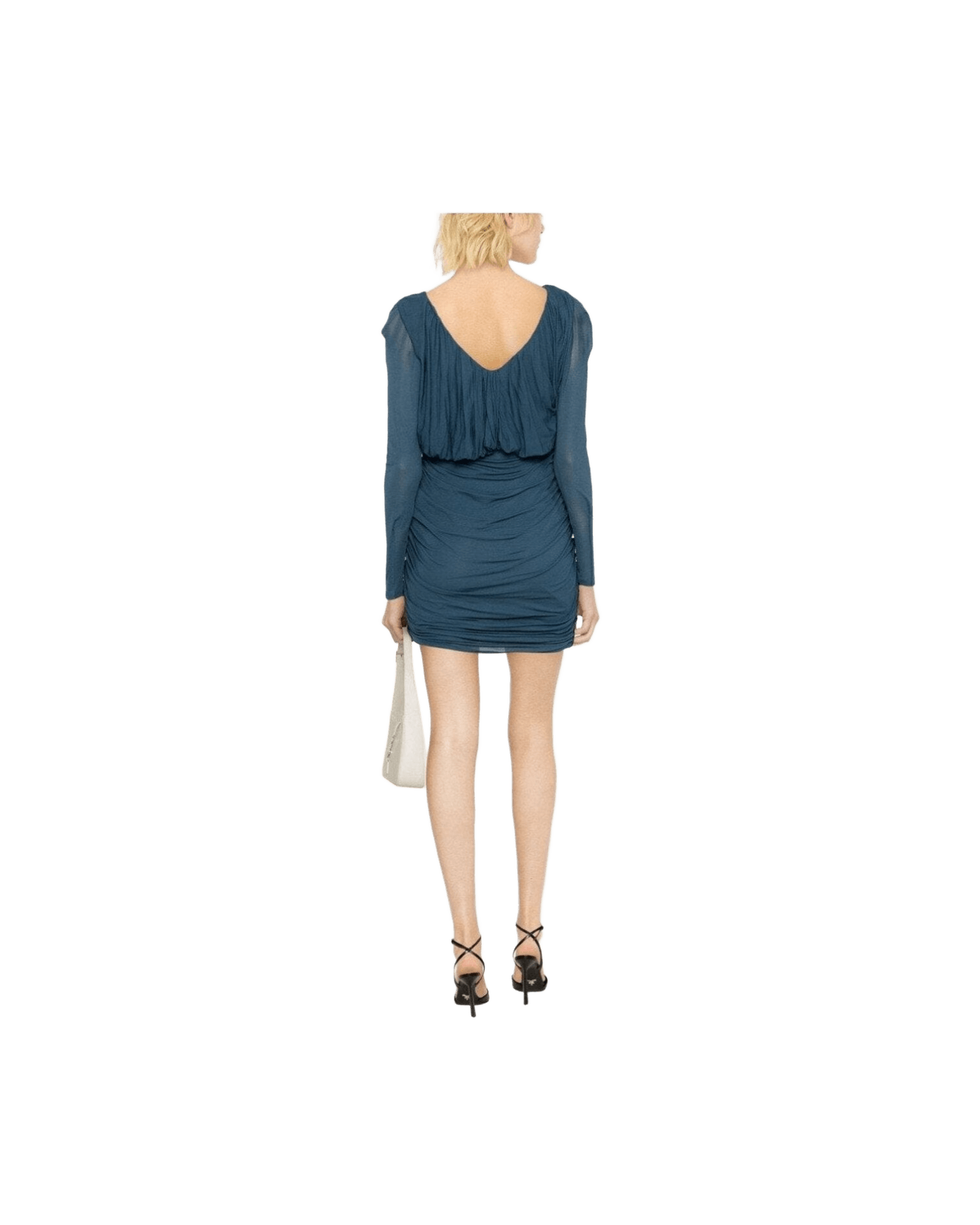 Saint Laurent Draped Mini Dress Glam Steals