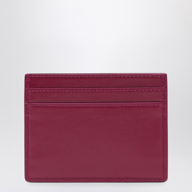 Saint Laurent Fuchsia Leather Credit Card Holder Glam Steals