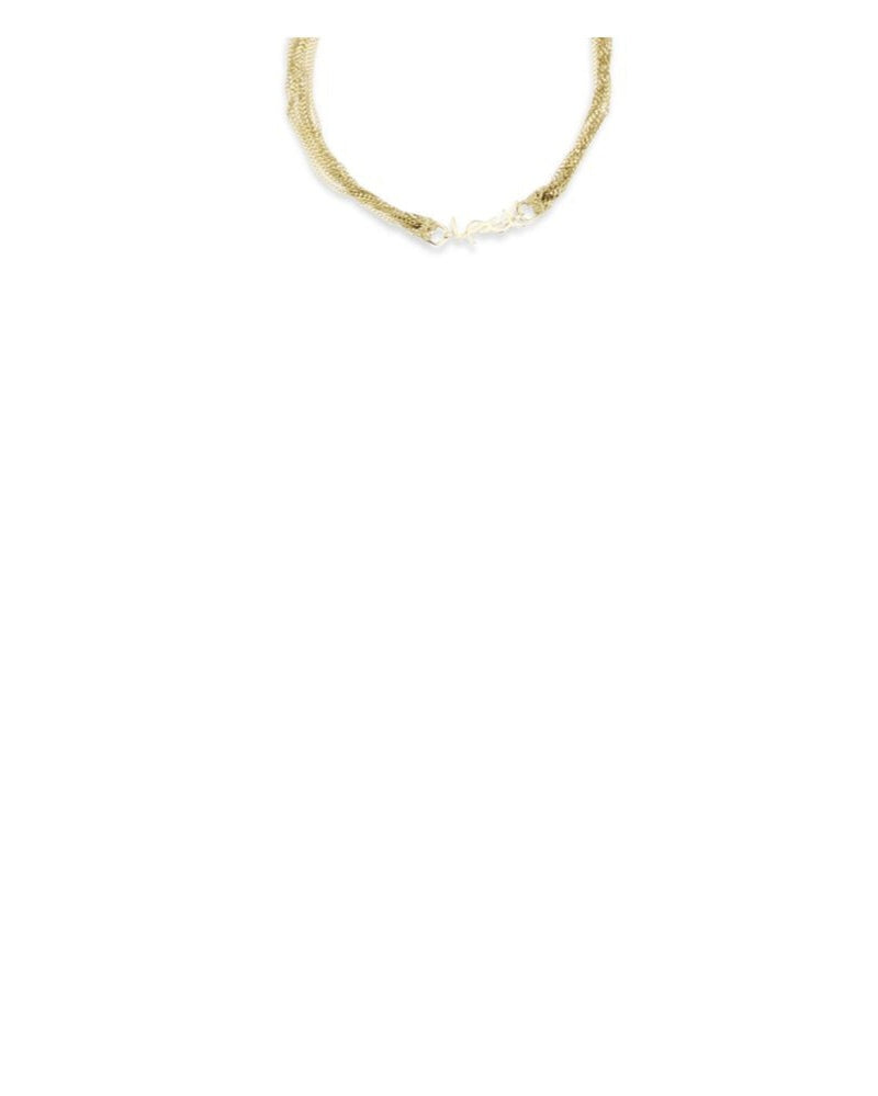 Saint Laurent Gold Brass Bracelet Glam Steals