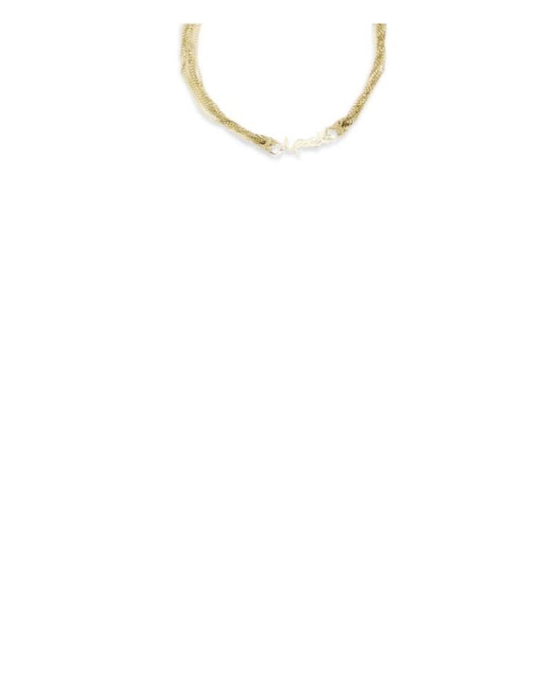 Saint Laurent Gold Brass Bracelet Glam Steals