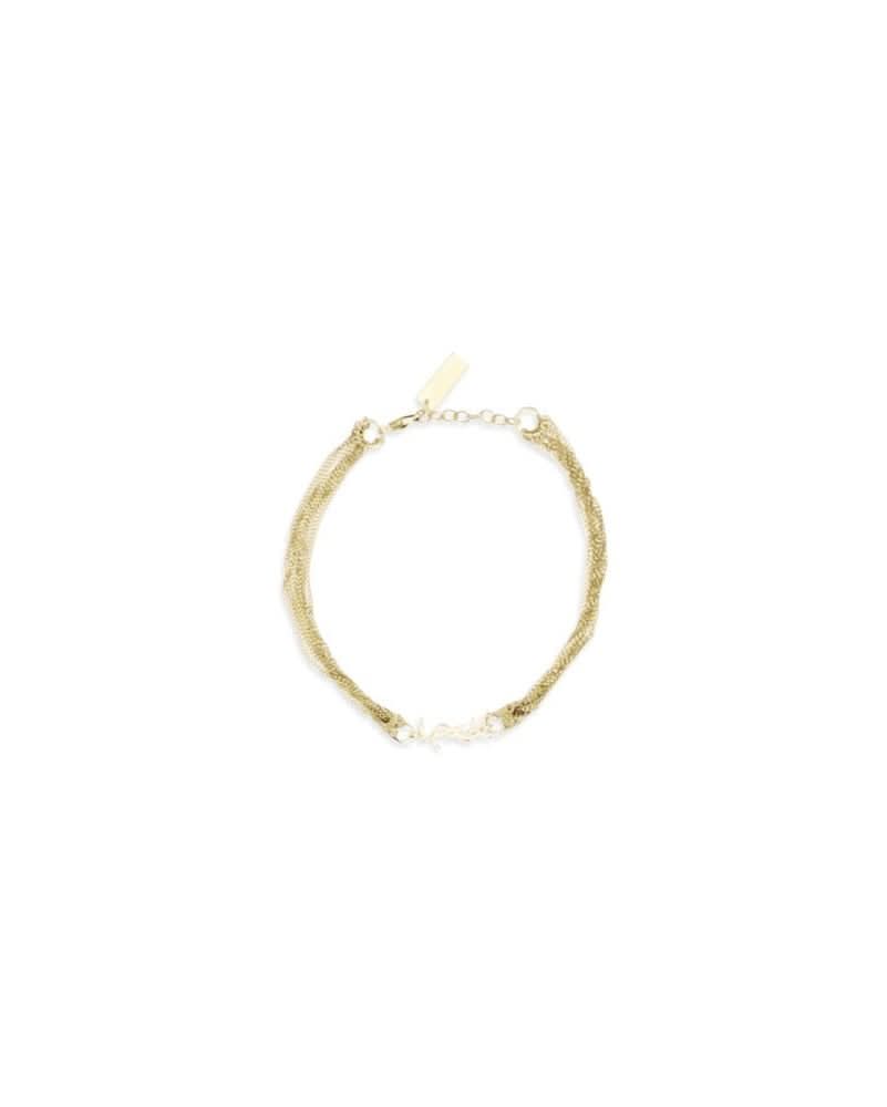 Saint Laurent Gold Brass Bracelet Glam Steals