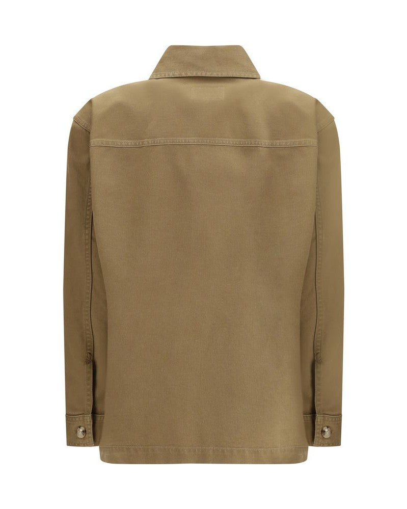 Saint Laurent Green Cotton Coat Glam Steals