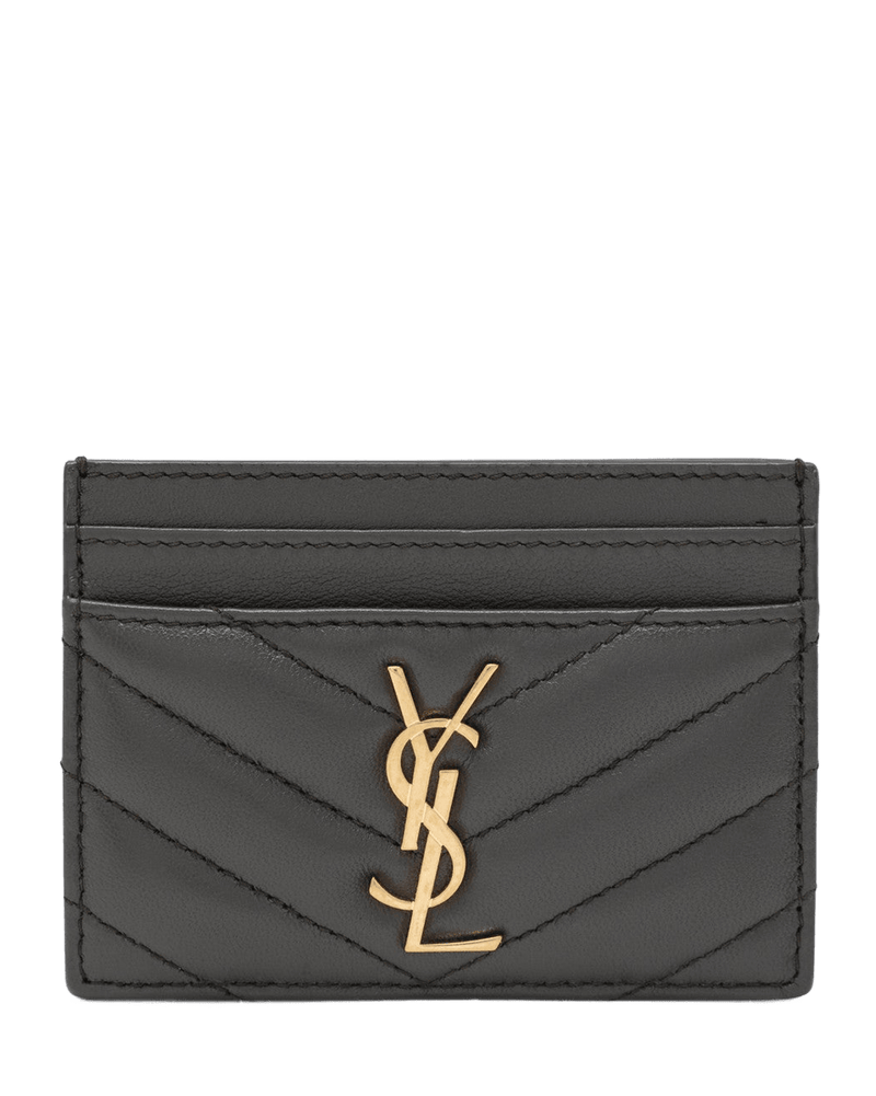 Saint Laurent Grey Cassandre Card Holder Glam Steals