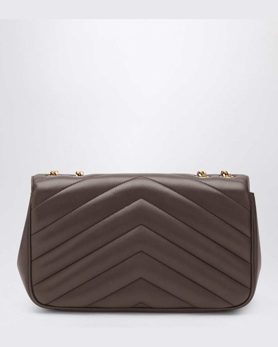 Saint Laurent Grey Leather Medium Loulou Bag Glam Steals