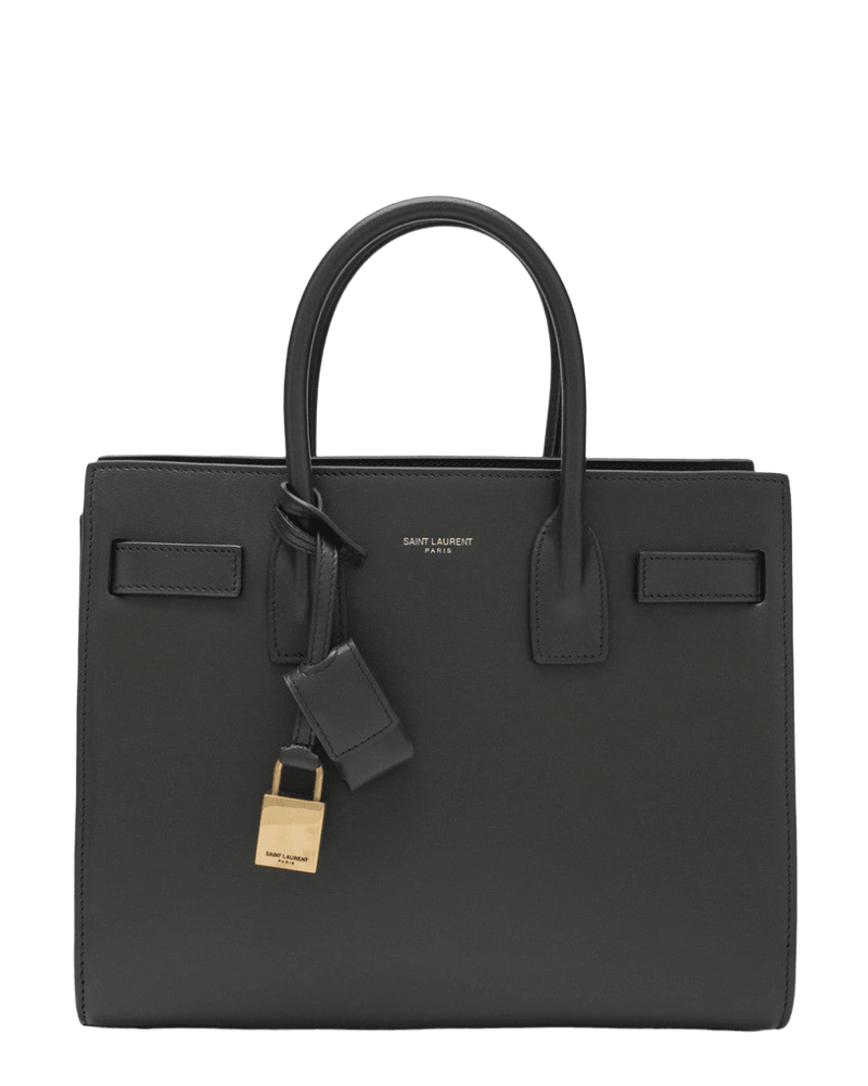 Saint Laurent Grey Sac De Jour Baby bag in smooth leather Glam Steals