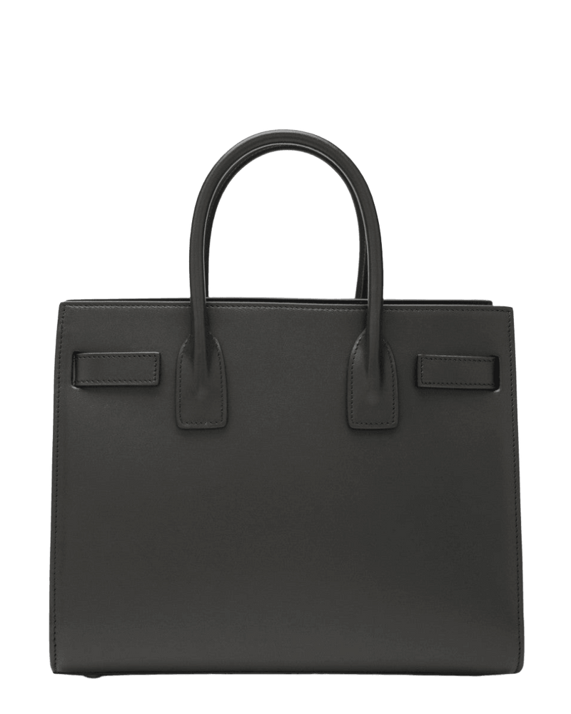 Saint Laurent Grey Sac De Jour Baby bag in smooth leather Glam Steals