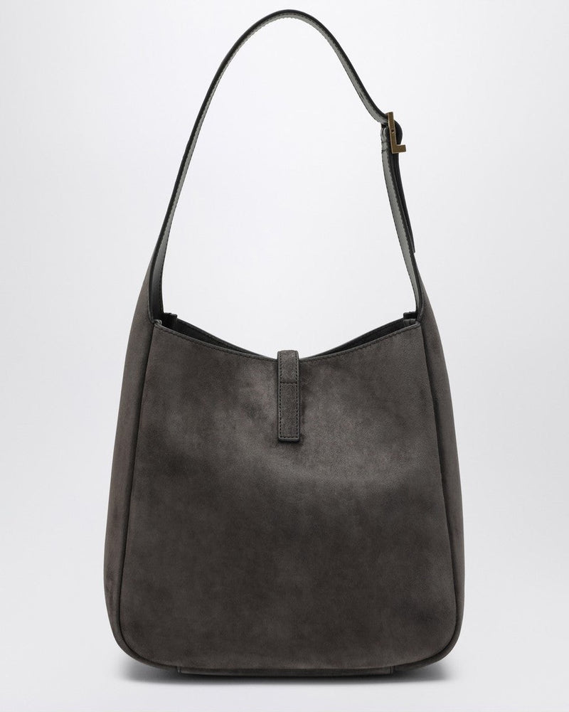 Saint Laurent Grey Suede Small Le 5 À 7 Bag Glam Steals