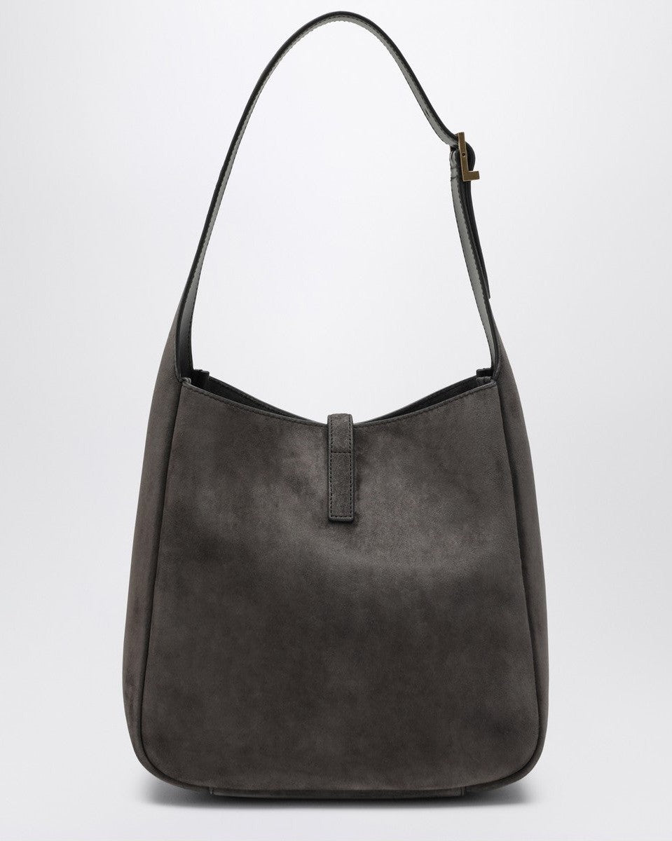 Saint Laurent Grey Suede Small Le 5 À 7 Bag Glam Steals