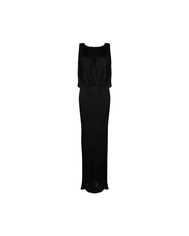 Saint Laurent Jersey Draped Sleeveless Dress Glam Steals