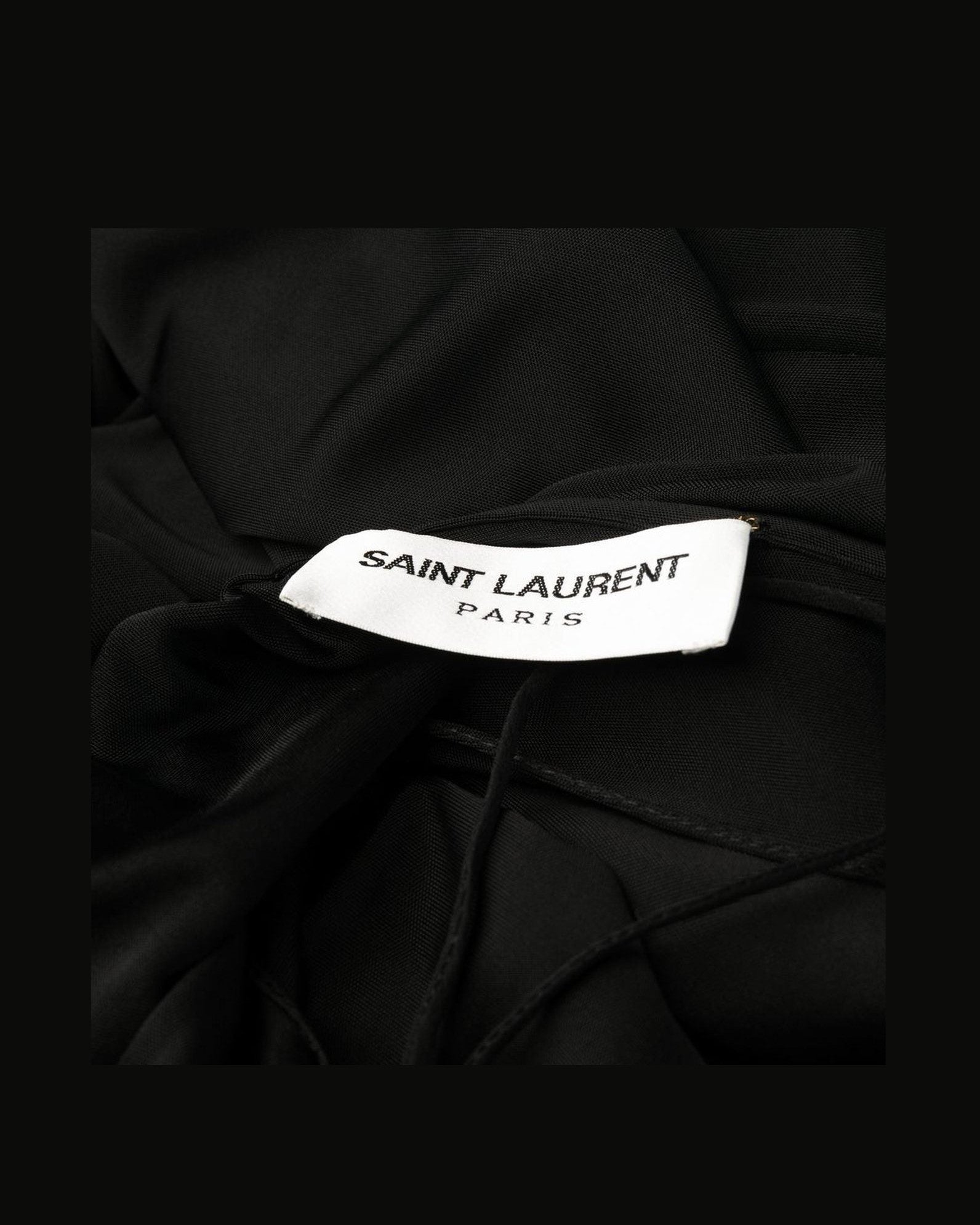 Saint Laurent Jersey Draped Sleeveless Dress Glam Steals