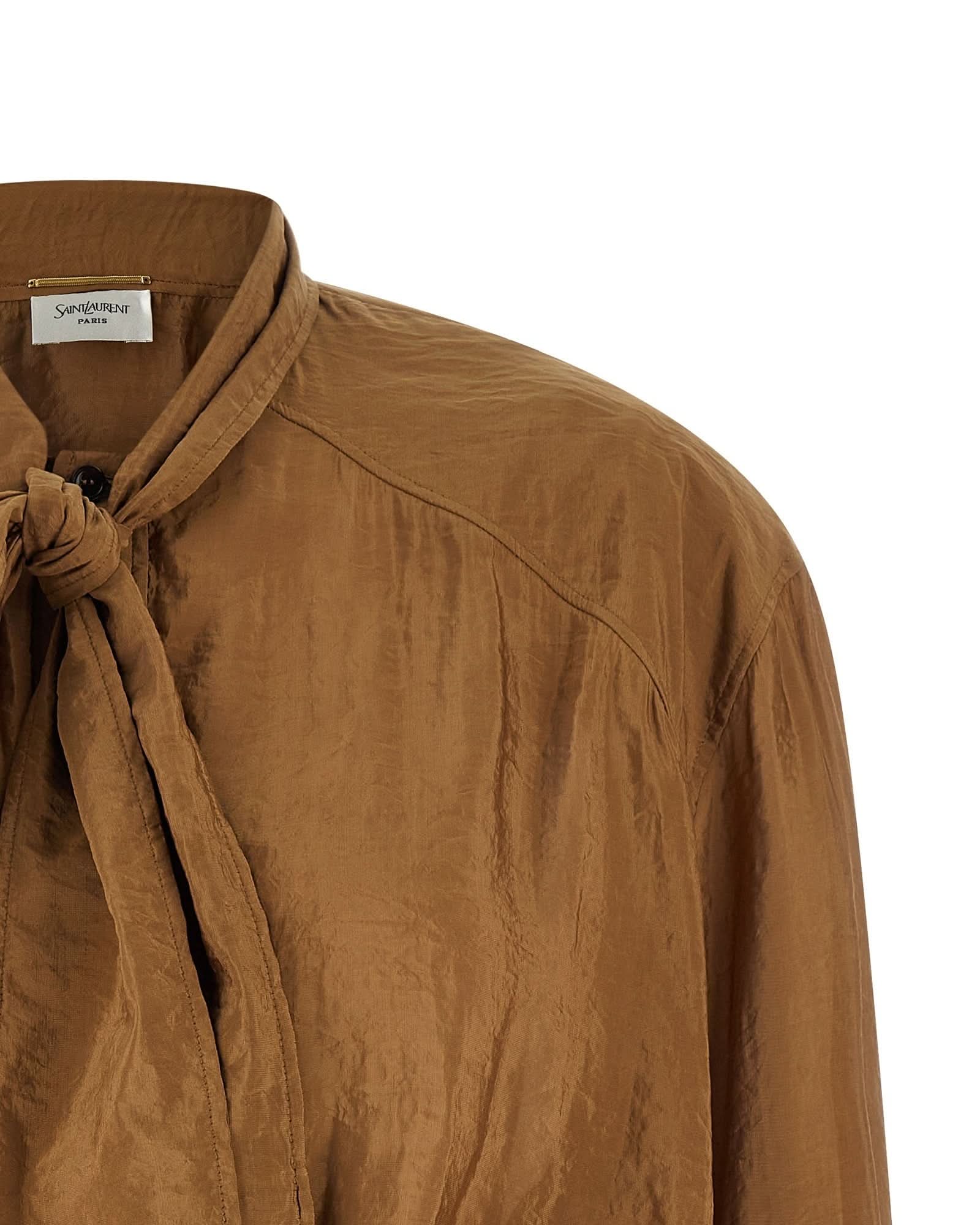 Saint Laurent Lavallière Blouse Glam Steals