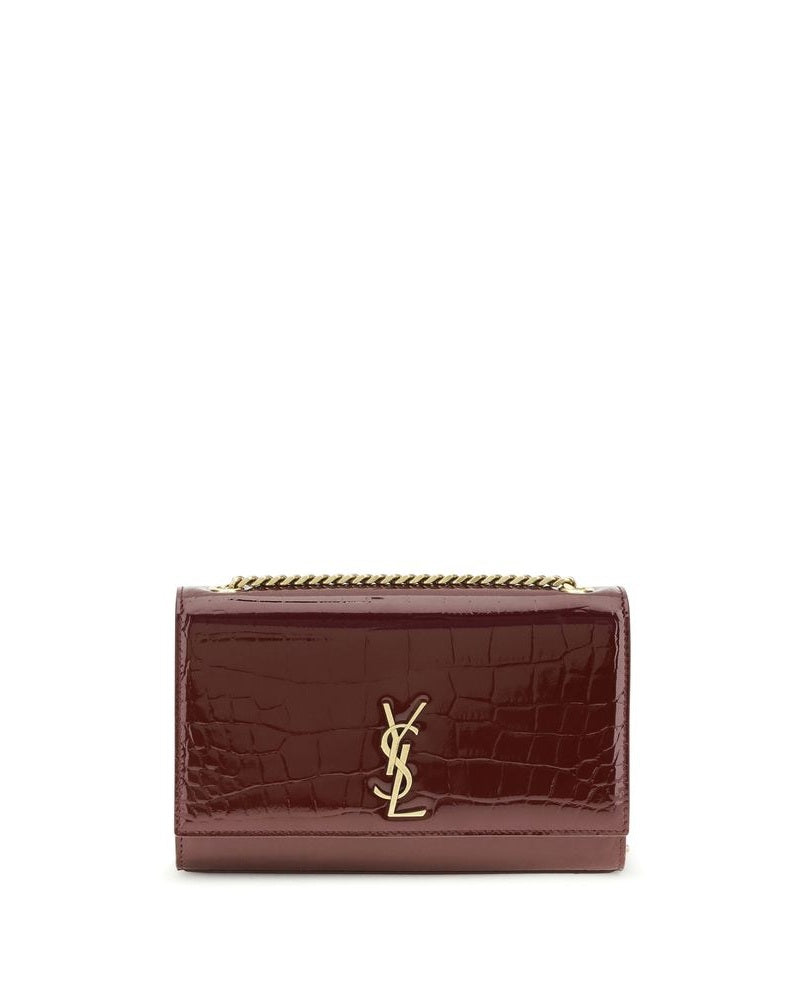 Saint Laurent Leather Bordeaux Calf Bos Taurus Shoulder Bag Glam Steals