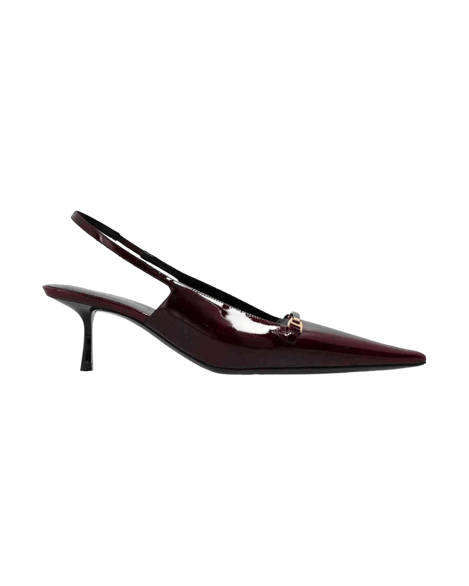 Saint Laurent Leather Carine Slingback Pumps Glam Steals