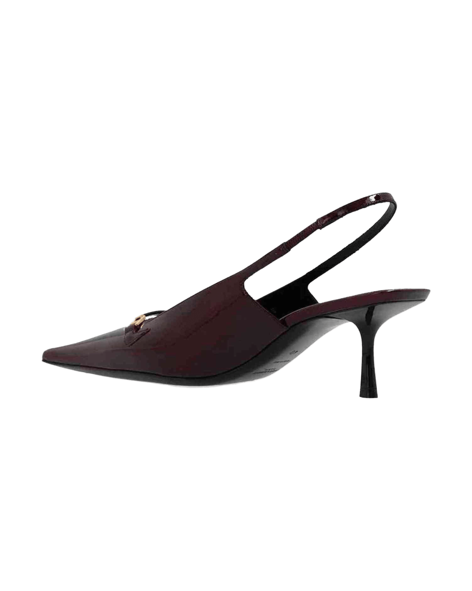 Saint Laurent Leather Carine Slingback Pumps Glam Steals