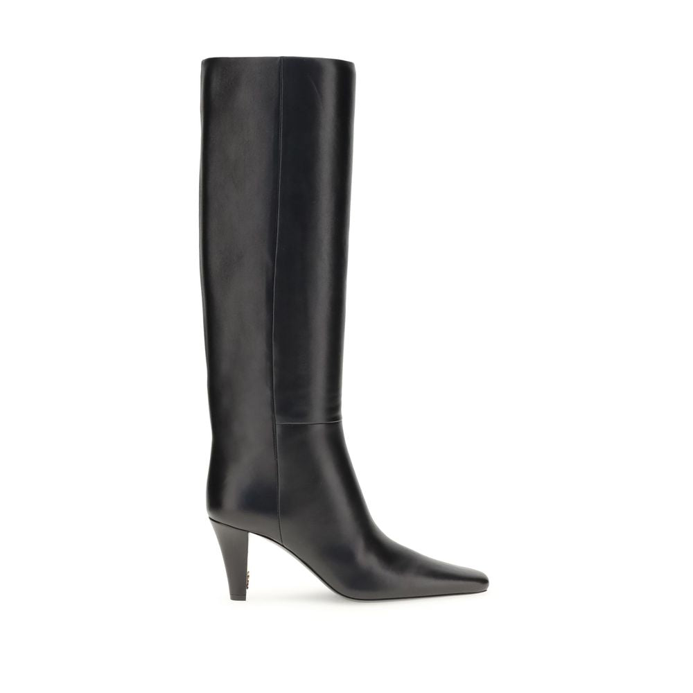 Saint Laurent Leather High Boots Glam Steals