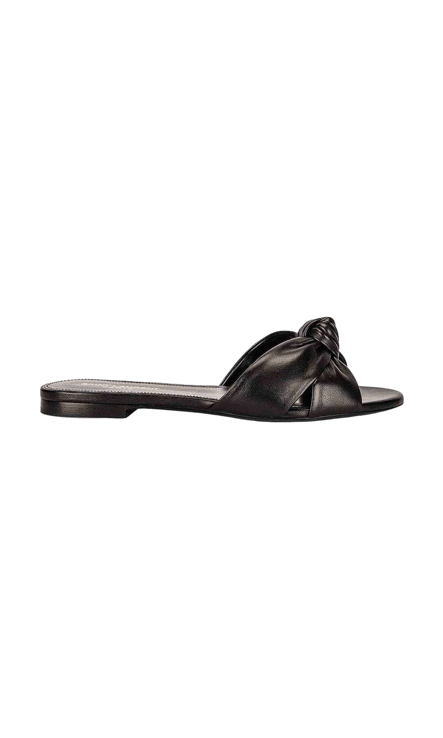 Saint Laurent Leather Slides Glam Steals