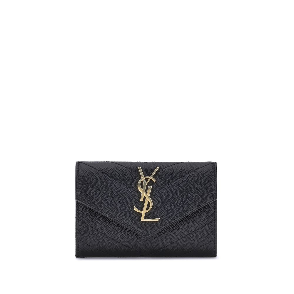Saint Laurent Leather Wallet Glam Steals