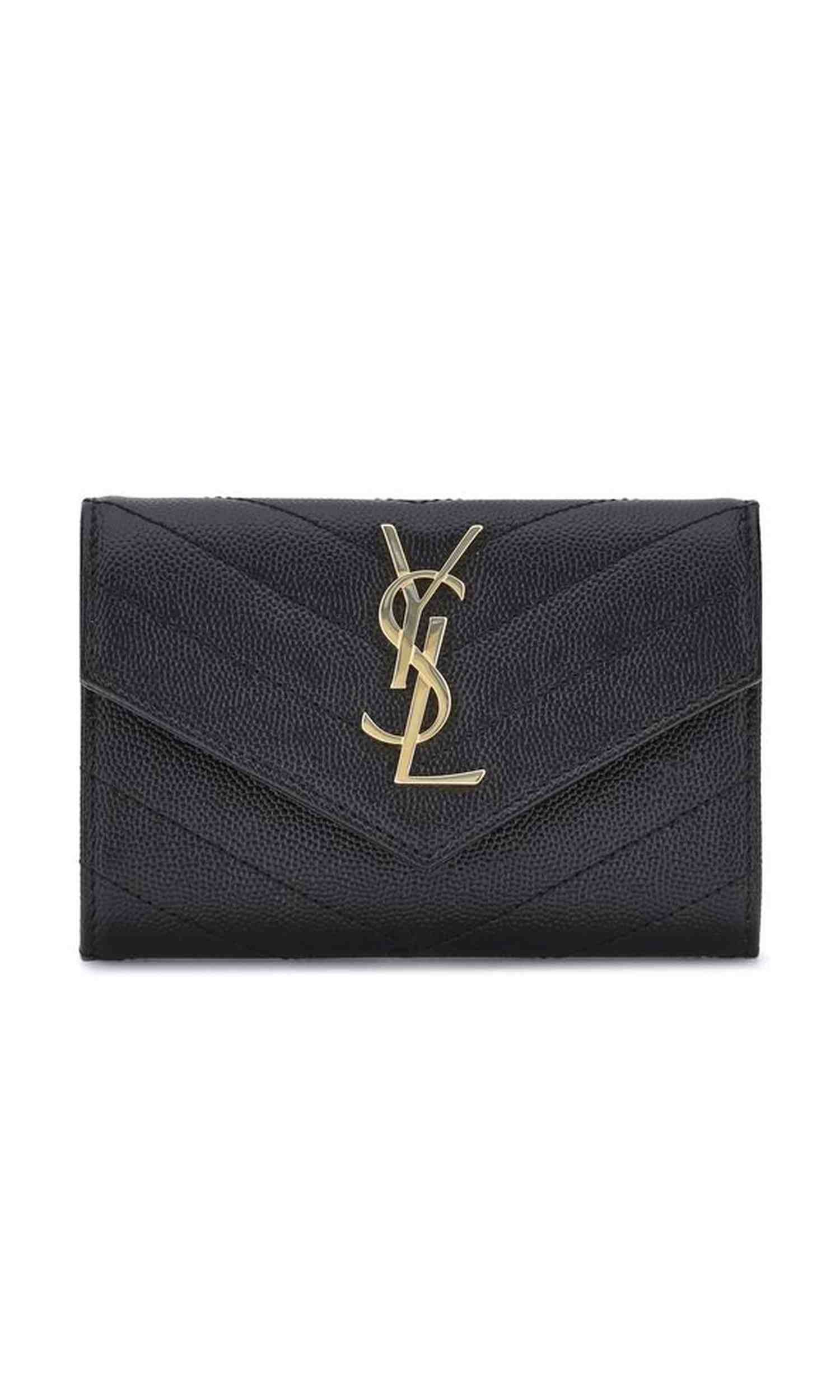 Saint Laurent Leather Wallet Glam Steals