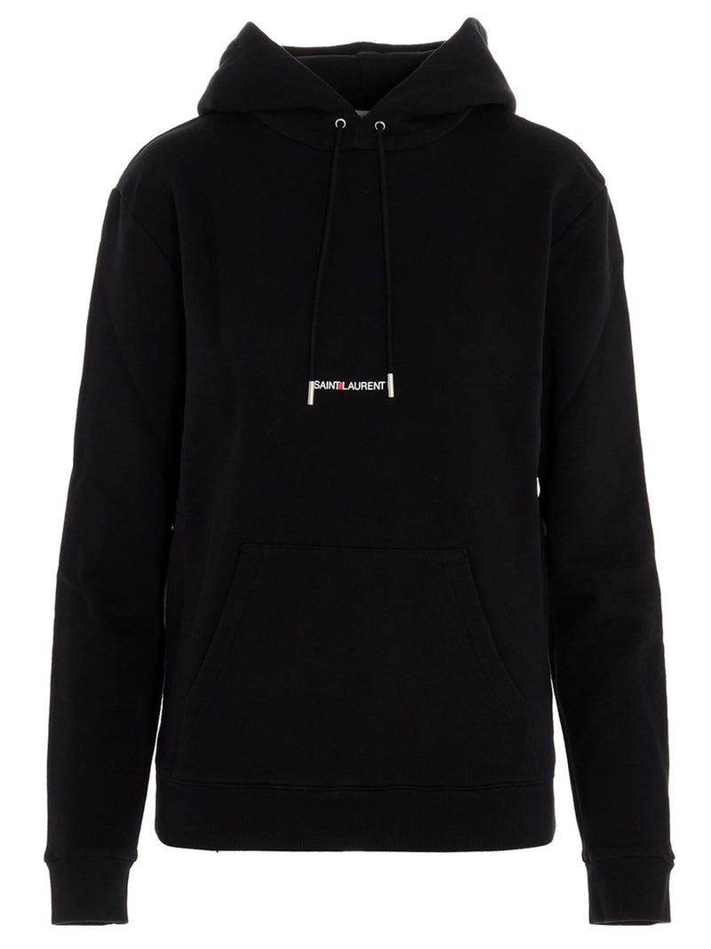 Saint Laurent Logo Print Hoodie Glam Steals