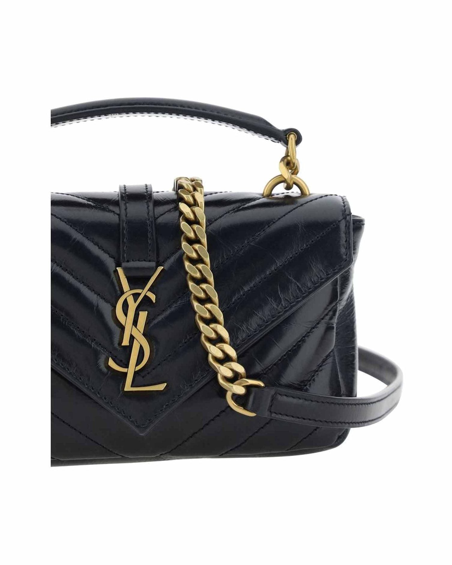 Saint Laurent Logoed Shoulder Bag Glam Steals